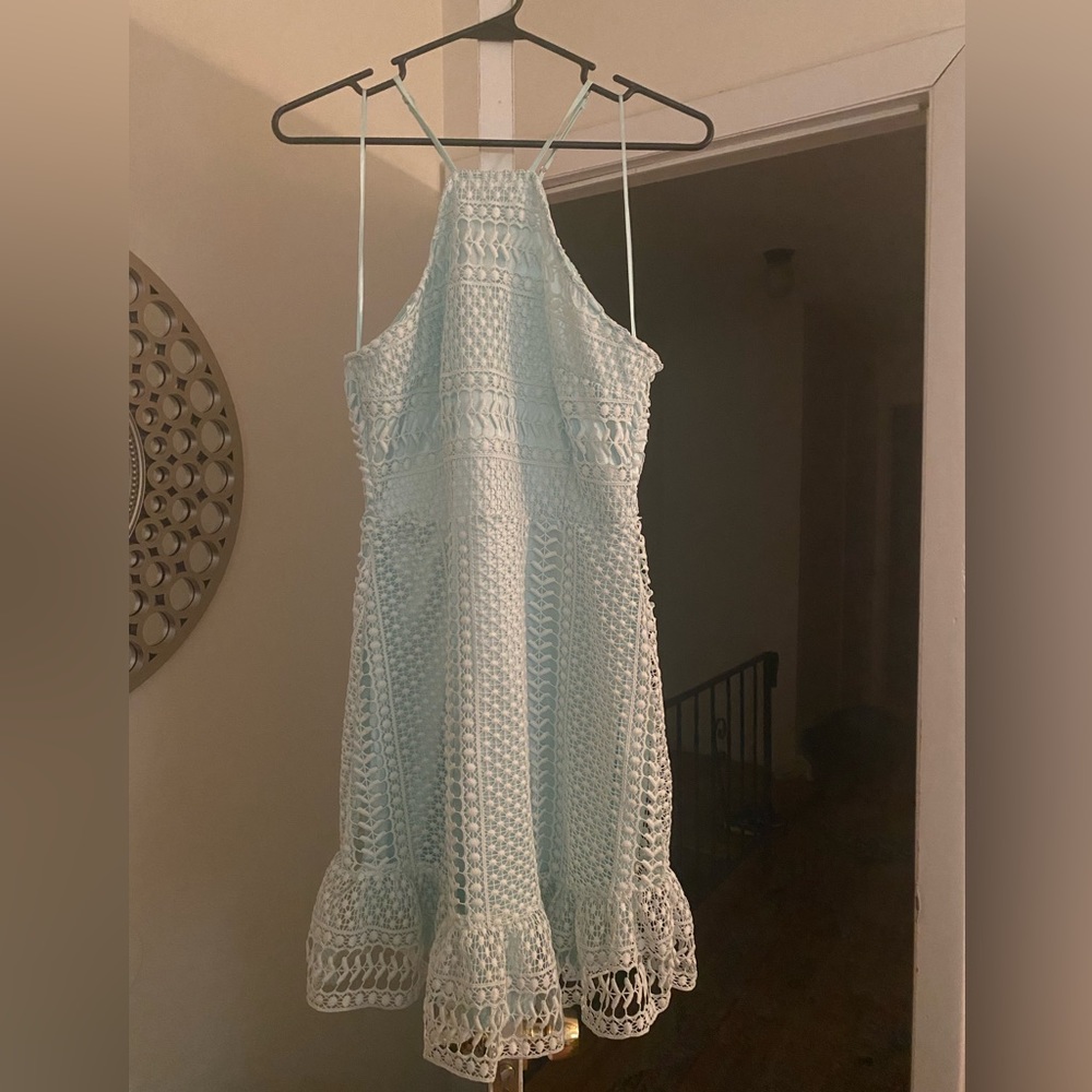 Venus Mint Green Eyelet Dress.  Size 4